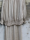 Mutedance 25 autumn and winter V-neck silk dress MD-MD25FW30-beige